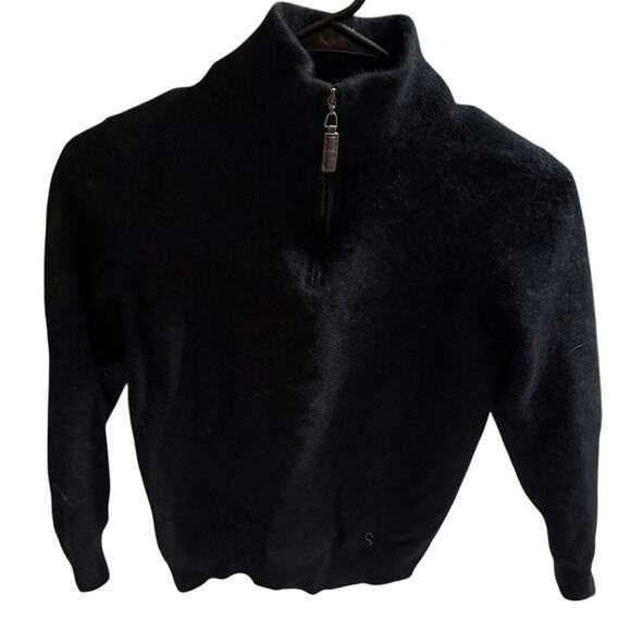 Daniel Hechter Other - Daniel Hechter Paris 100% 2-Ply Cashmere Black Quarter Zip Sweater‎